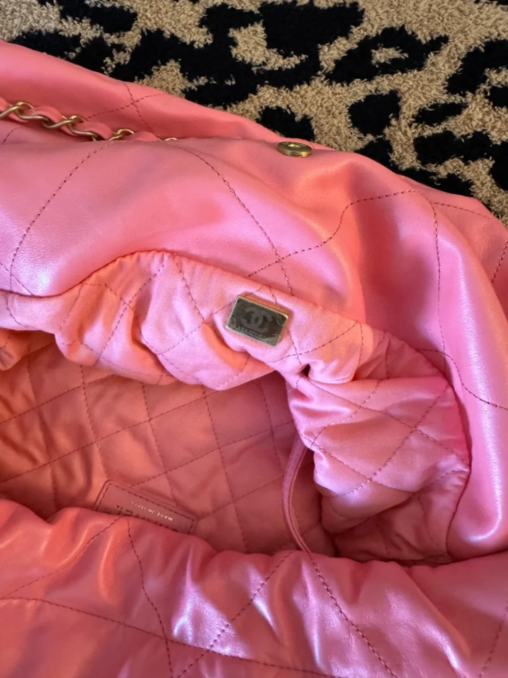 CHANEL 22 Hobo Bag Pink
